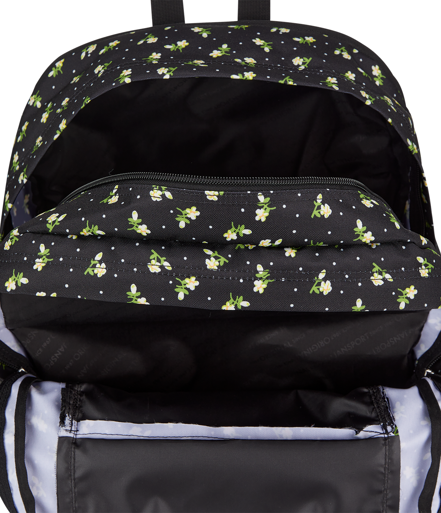 JANSPORT MAIN CAMPUS TINY TULIP BLACK