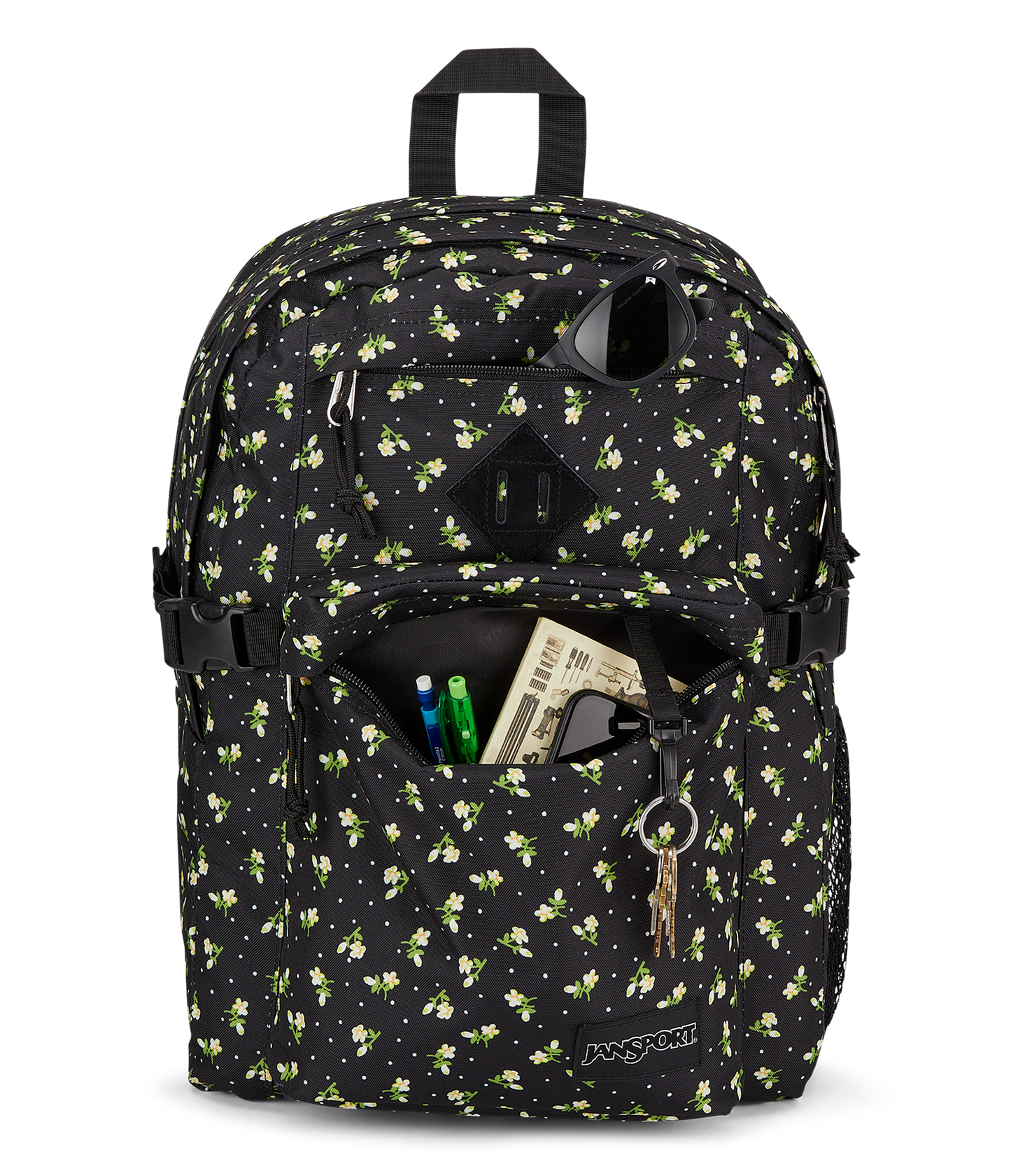 JANSPORT MAIN CAMPUS TINY TULIP BLACK