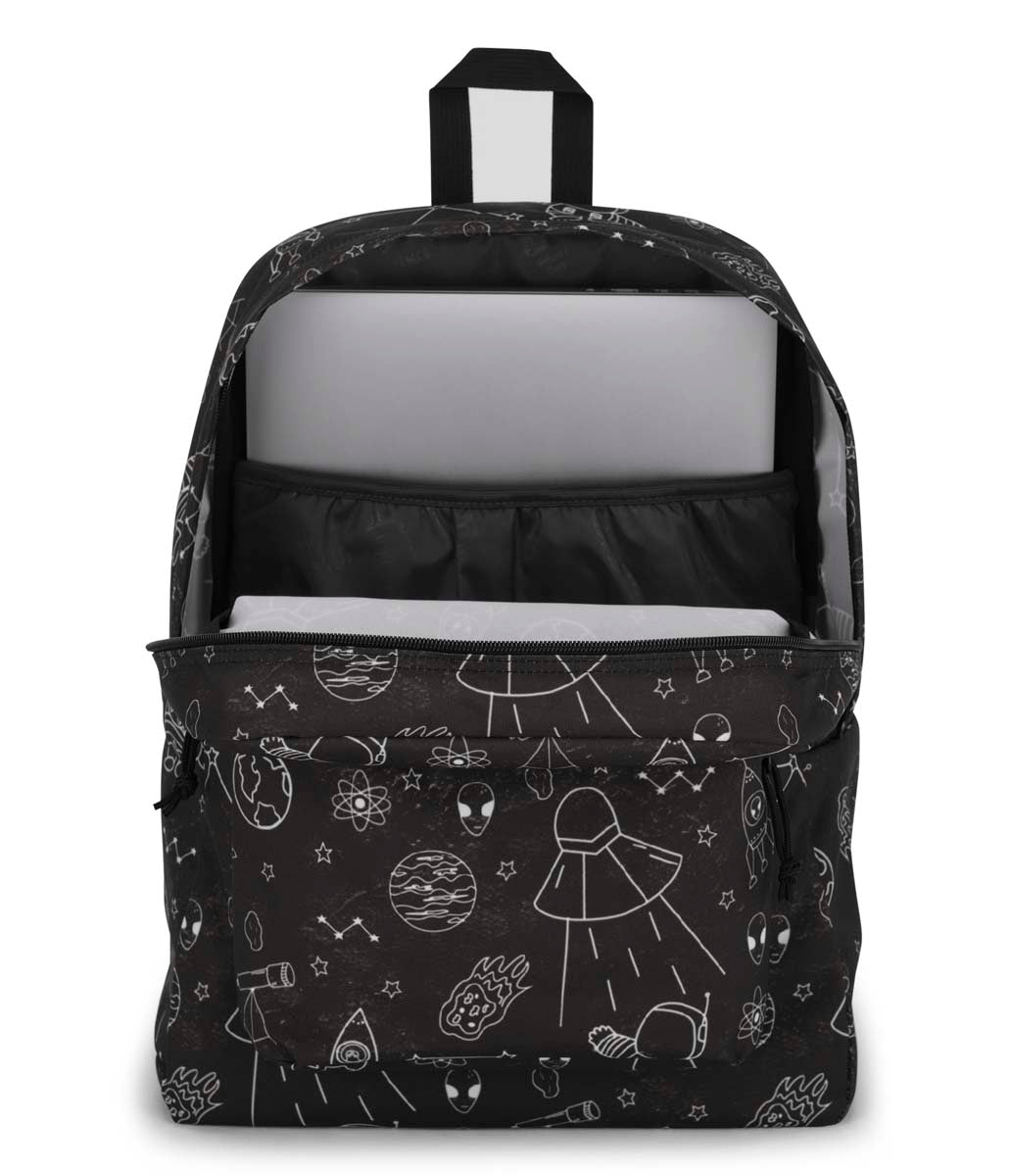 Jansport superbreak plus black backpack sale