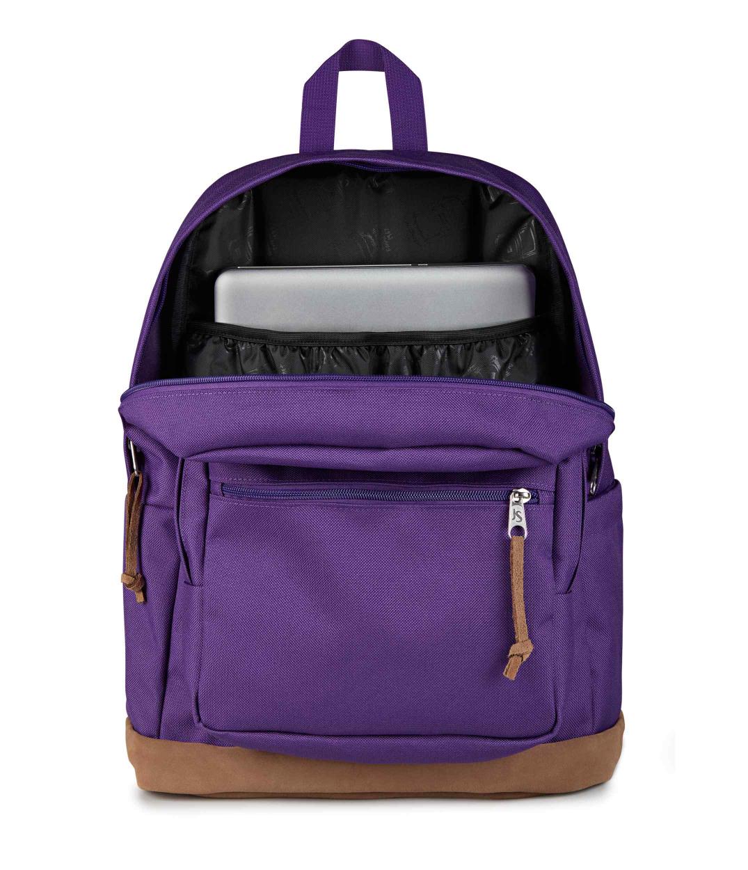 jansport right pack purple Backpack | Iconic Cordura Bag with Laptop Sleeve Adjustable straight cut padded shoulder straps provide comfort for large loads JanSport Right Pack Backpack (Vivid
