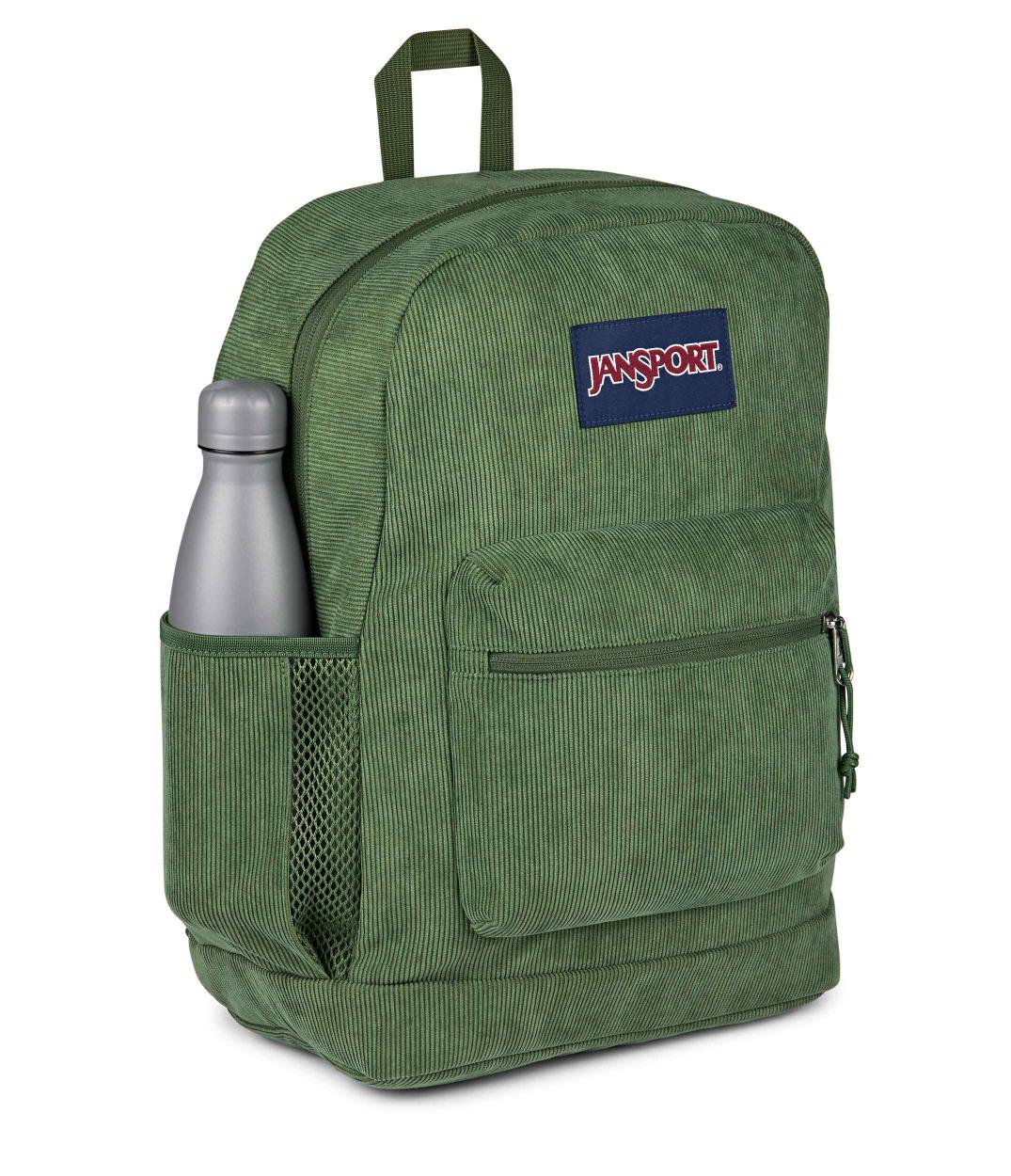Cross Town Plus Remix - Cargo Green Corduroy | JanSport