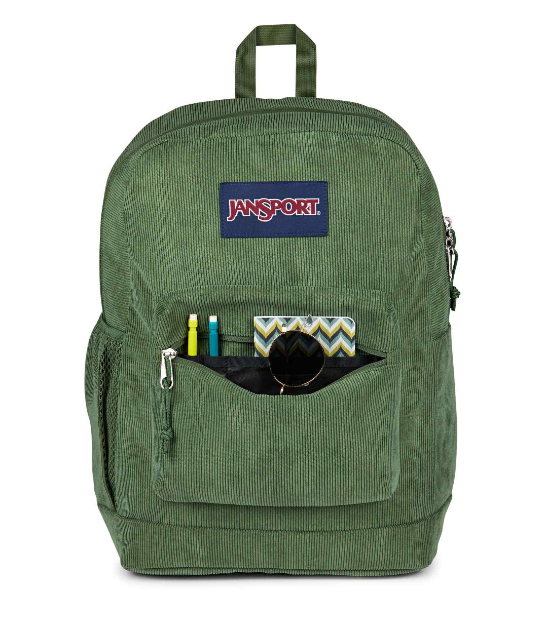 Cross Town Plus Remix - Cargo Green Corduroy | JanSport