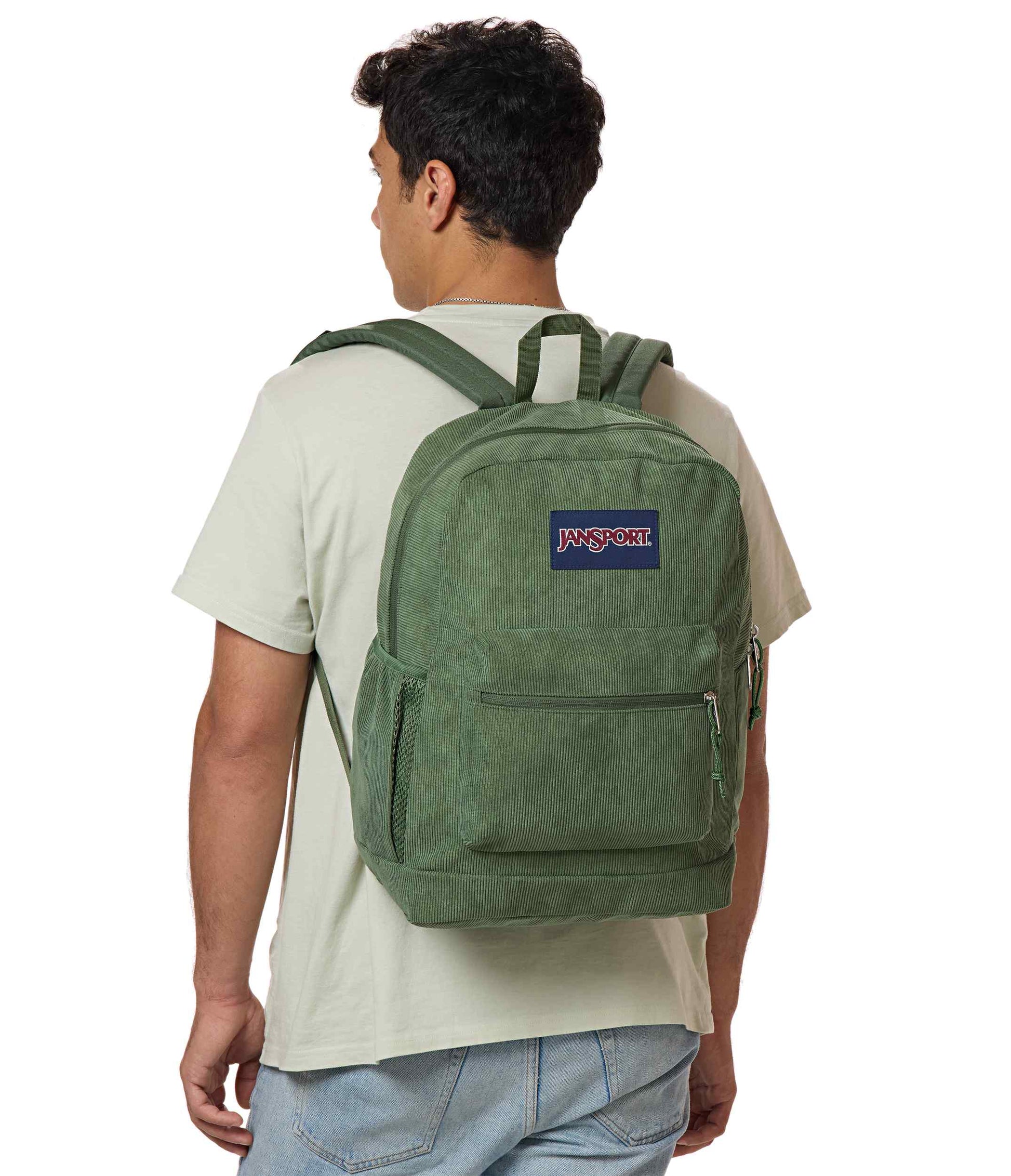Cross Town Plus Remix - Cargo Green Corduroy | JanSport