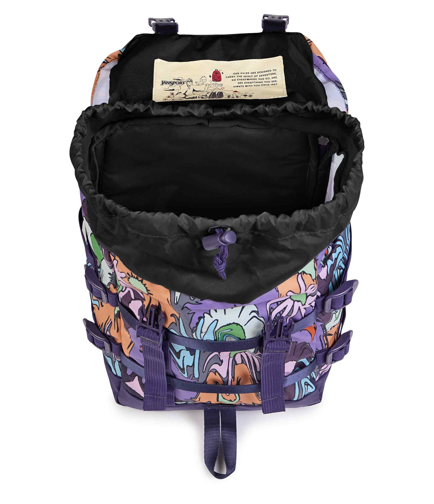 Mini Skip Pack - Melted Blooms Yellow | JanSport Europe