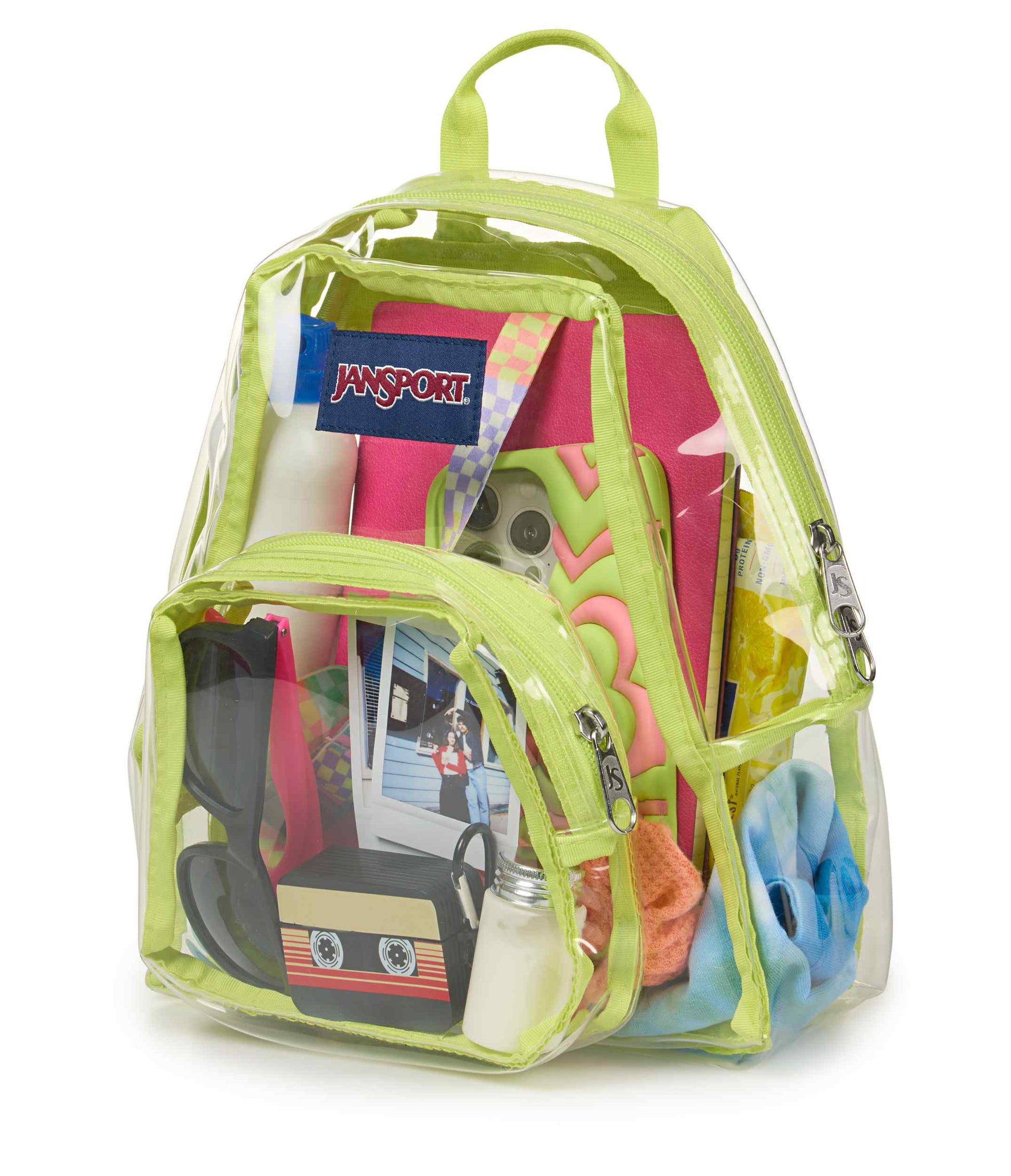 JanSport | Clear Mini Pack - Lime Citron
