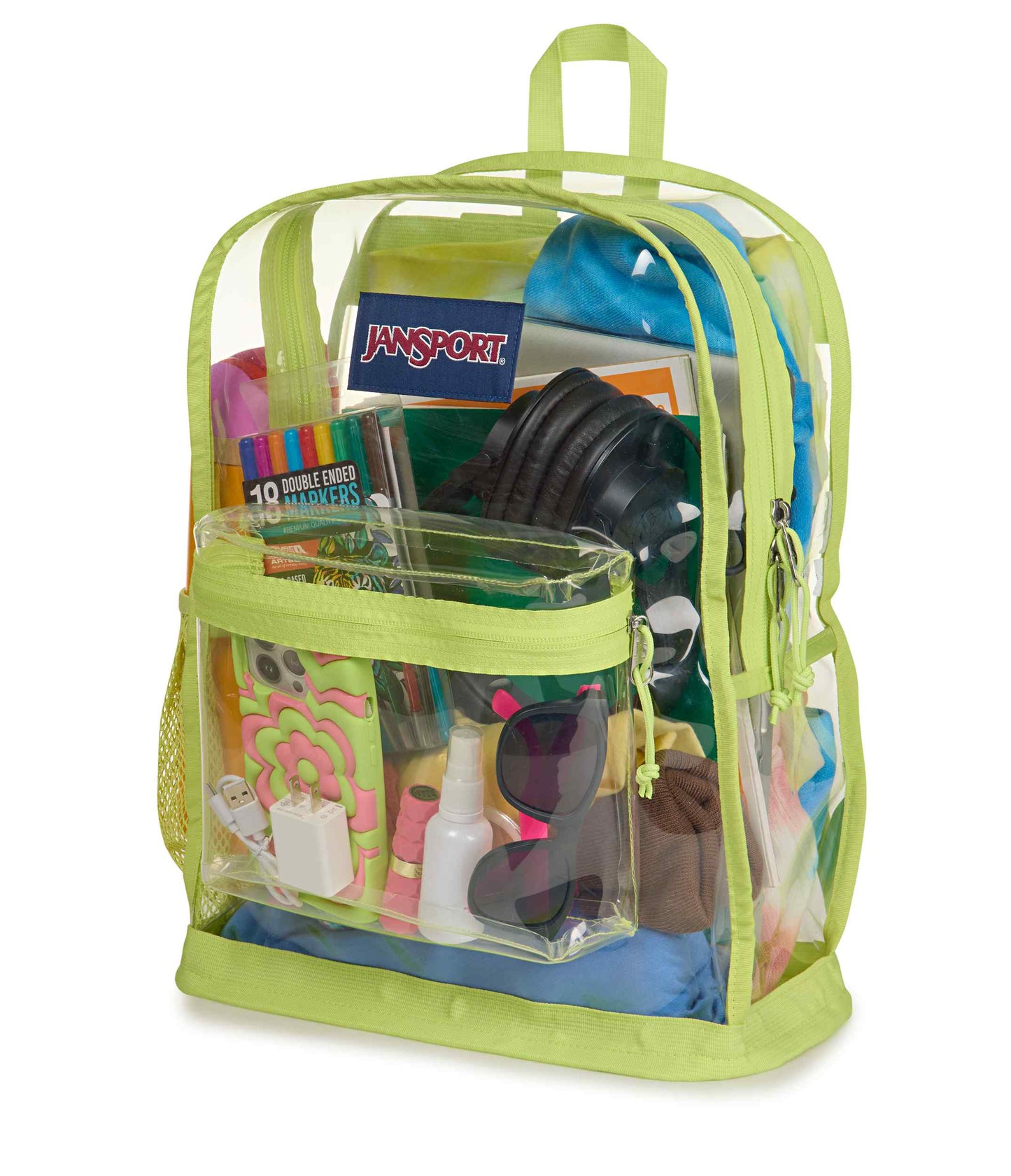 JanSport | Clear Pack - Lime Citron