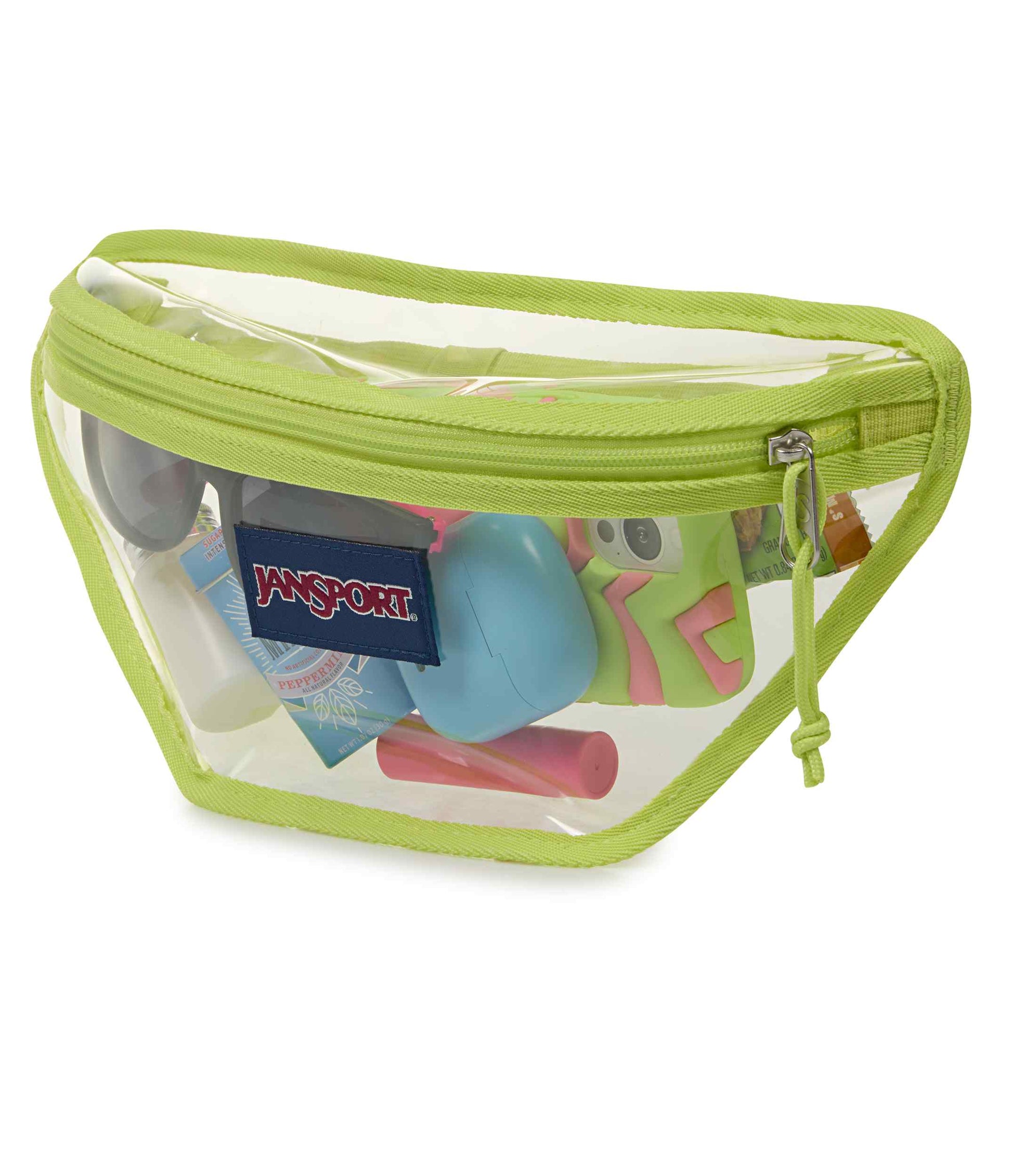 JanSport | Clear Waistpack - Lime Citron
