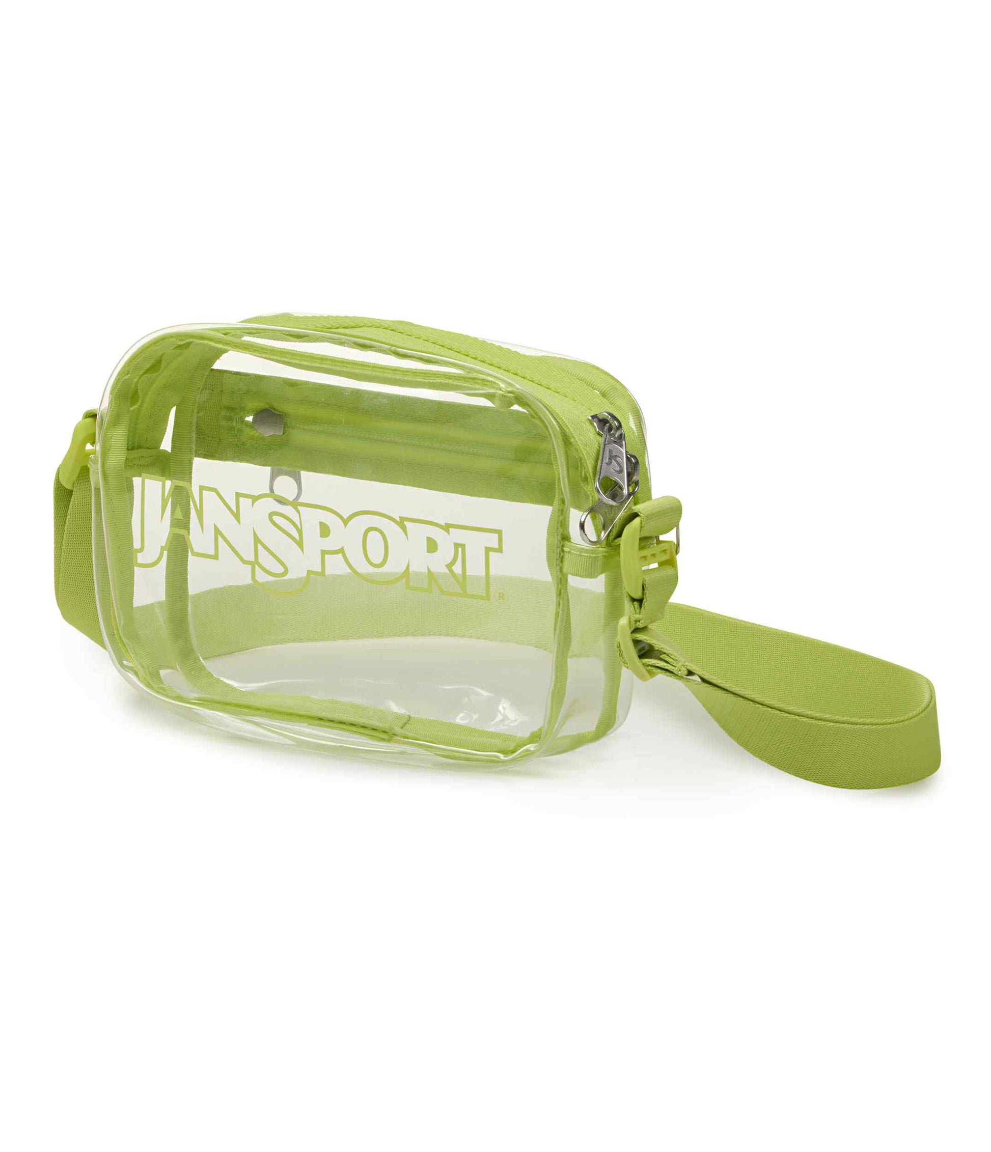 JanSport | Clear Crossbody - Lime Citron