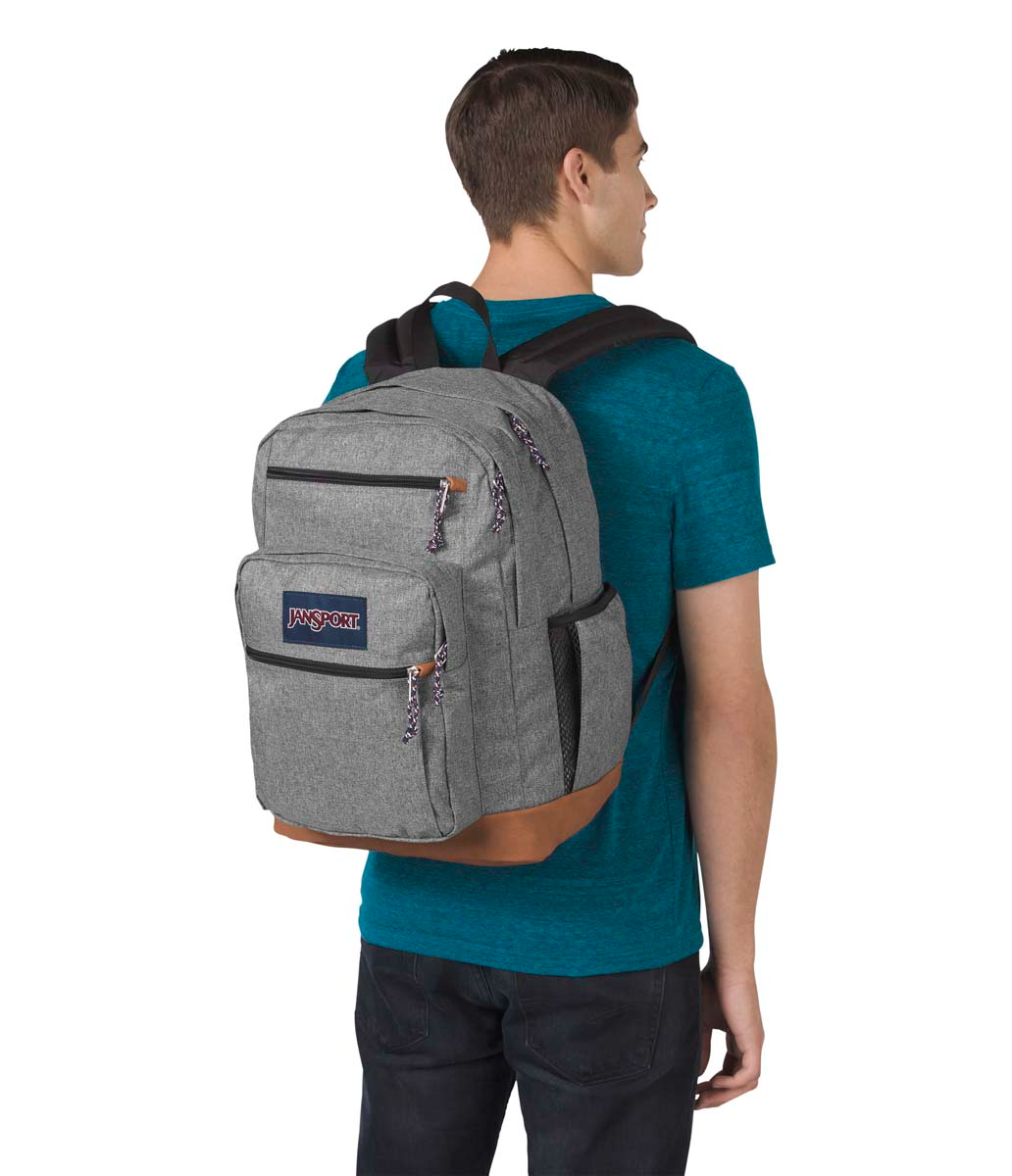 JANSPORT COOL STUDENT GREY LETTERMAN POLY