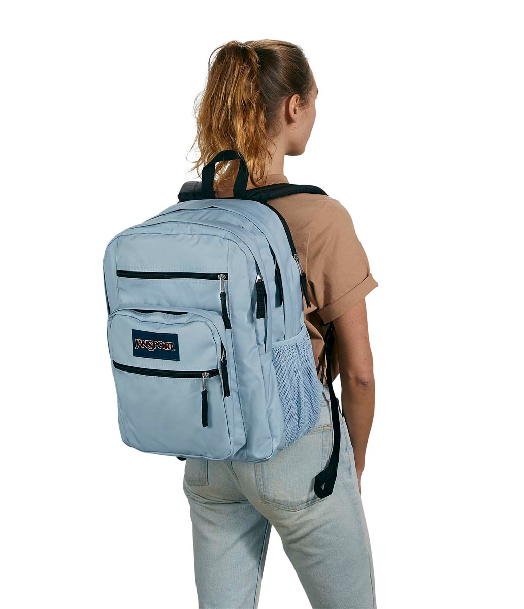 Student with backpack online