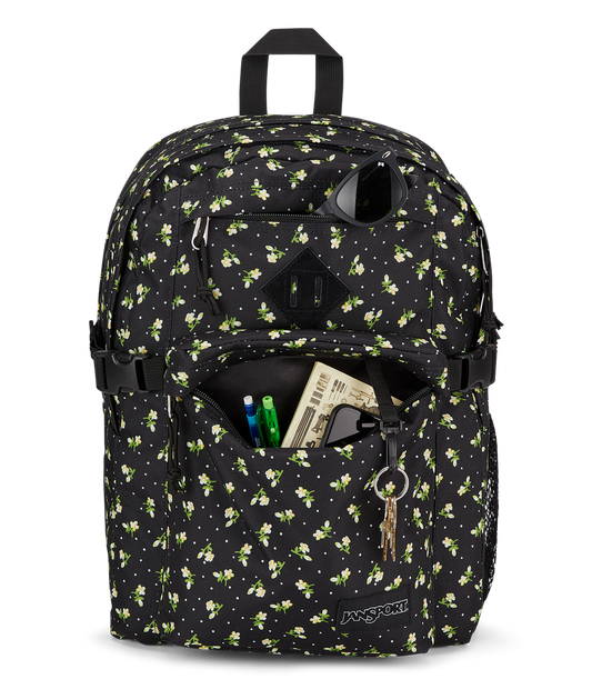 JANSPORT MAIN CAMPUS TINY TULIP BLACK